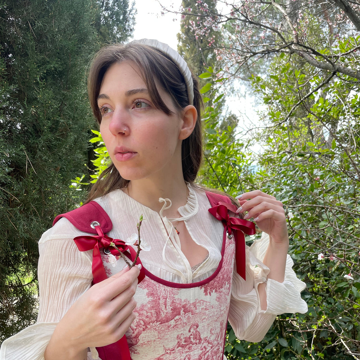 Corsetto in Toile de Jouy e Luxury Denim