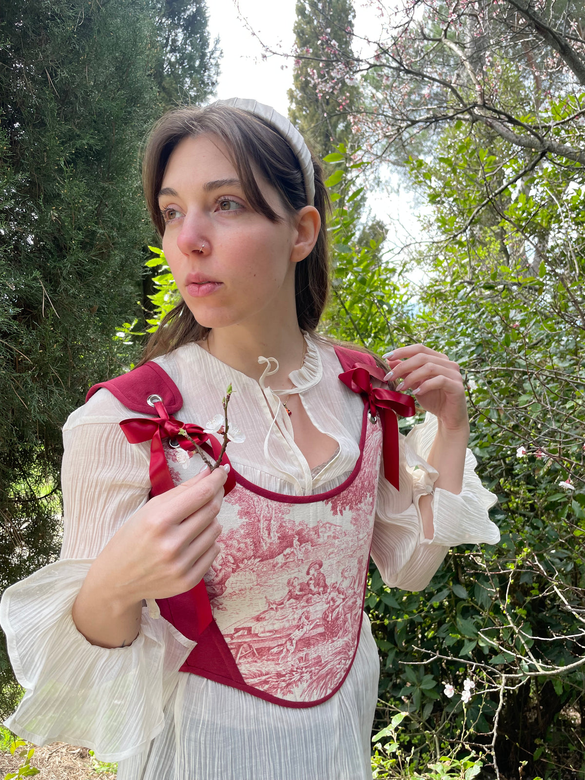 Corsetto in Toile de Jouy e Luxury Denim